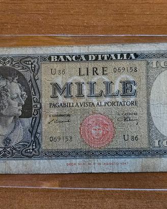 1000 LIRE ITALIA ORNATA DI PERLE ( MEDUSA)