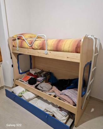 Letto a castello con bascula