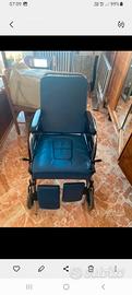 sedia a rotelle fissa per letto ospedaliero 
