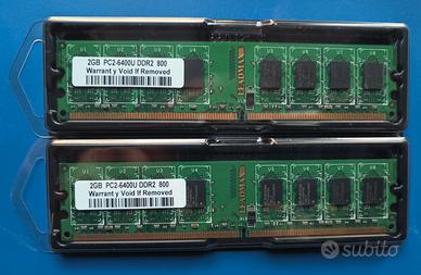 MEMORIE RAM LEADMAX  4 GB (2 x 2 GB) DDR2  800 MHz