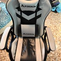 Sedia Da Gaming con LED + elettronica MASSAGGIANTE