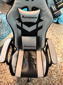 Sedia Da Gaming con LED + elettronica MASSAGGIANTE