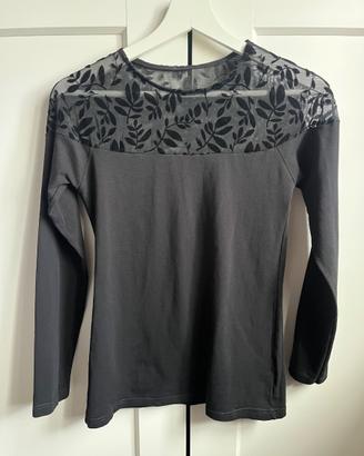 Maglietta maniche lunghe con dettaglio