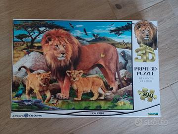 Puzzle 3d 500 pezzi Lion Pride