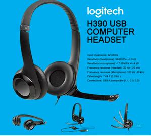 Logitech Cuffie H390 USB – Comfort e Qualità