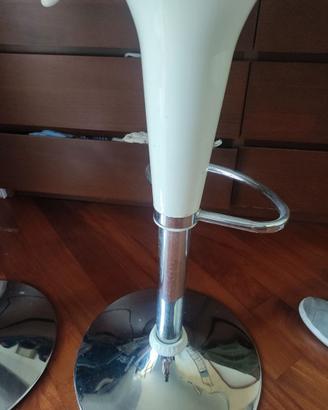 Due sgabelli colore bianco