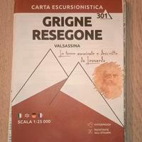 Cartina escursionistica grigne resegone
