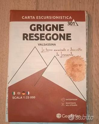 Cartina escursionistica grigne resegone