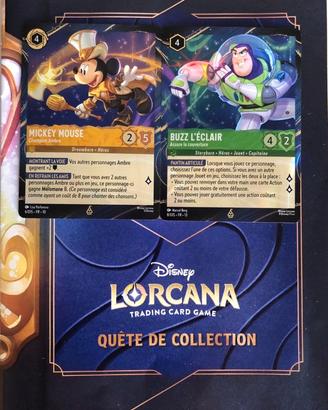 Disney Lorcana – Lot 2 carte Promo Disneyland Pari