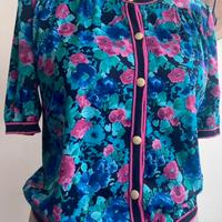 Camicia anni ‘70 motivi floreali