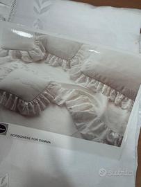 Completo letto lenzuola Somma Borbonese puro lino