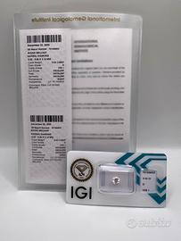 Diamante Naturale Certificato 0.53 ct D Vvs1 3EX