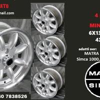 Cerchi minilite 6x 13 4x98 et13 matra simca