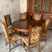 Sala da pranzo completa in stile Neorinascimento