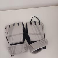 Mezzi guanti da boxe grigio chiaro 