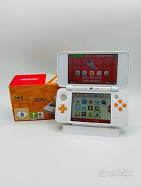 New Nintendo 2DS XL Bianco/Arancione Completo