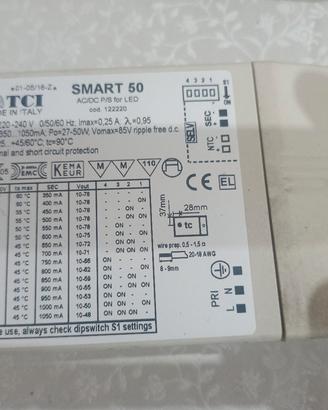TCI smart 50 alimentatore led