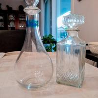 Due bottiglie vintage per liquori
