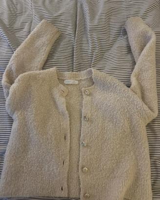 Cardigan teddy beige