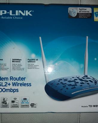 TP-LINK TD-W8960N Modem Router WiFi N300 ADSL2+ Fu