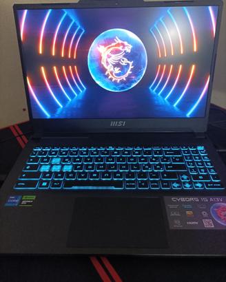 MSI Cyborg A1513VE Intel i7 + 16gb RAM + RTX