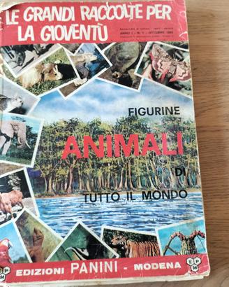 Album figurine Panini "Animali di tutto il mondo"