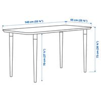 Tavolo/Scrivania Bamboo IKEA 140x65 cm, gambe rego