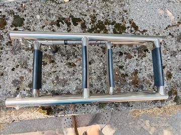 Scaletta pieghevole inox