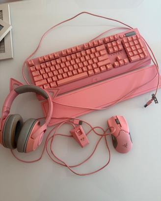 Tastiera meccanica, mouse, cuffie razer
