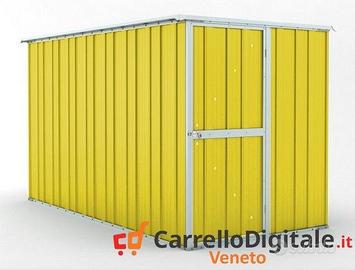 deposito attrezzi giardino 175x307cm 5,4mq giallo