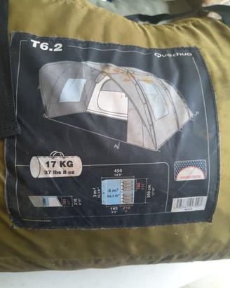 Tenda da campeggio 6 posti quequa
