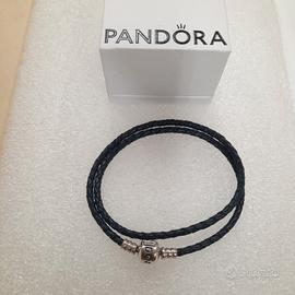 Pandora braccialetto Moments in pelle nera  
