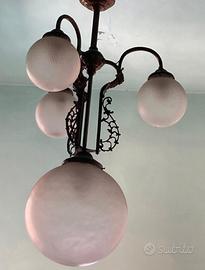 lampadario vintage di design molto raro