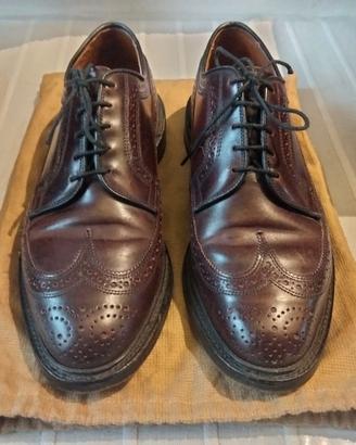 ALLEN EDMONDS, Derby (Brogue) bordeaux in CORDOVAN