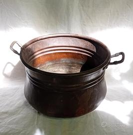 Pentola rame antica 