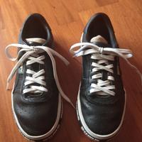 scarpe puma nere con lacci bianchi n.38,5