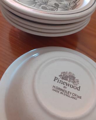 Set ciotoline W.H. Grindley Pinewood vintage 