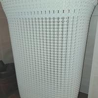 portabiancheria avorio effetto rattan. NUOVO