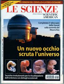 Rivista mensile LE SCIENZE－6 numeri anni 1999 2004