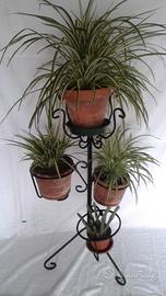 Porta vasi in ferro battuto