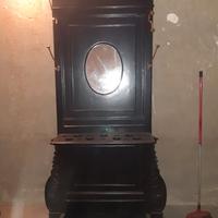 Modernariato Mobile appendiabiti in legno con spec