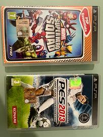 Marvel Suoer Hero Squad e Pes 2013 x Psp