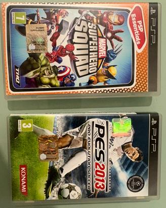 Marvel Suoer Hero Squad e Pes 2013 x Psp