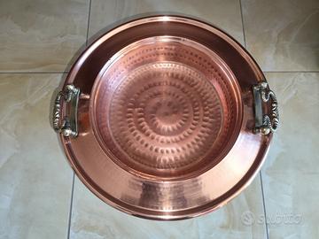 Antico braciere in rame