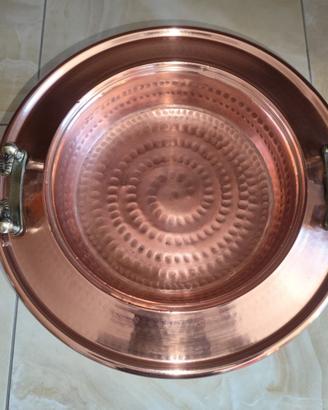 Antico braciere in rame