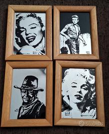 4 Quadretti a Specchio Vintage Righetti
