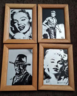 4 Quadretti a Specchio Vintage Righetti