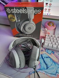 Cuffie bianche Steelseries Artics Nova 1