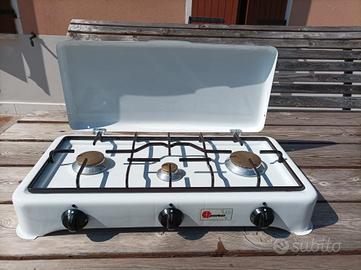 Fornello portatile a 3 fuochi da esterno 