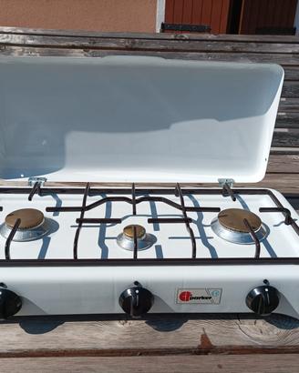 Fornello portatile a 3 fuochi da esterno 